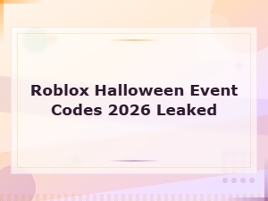 Roblox Halloween Event Codes 2026 – All Leaked & Working Codes